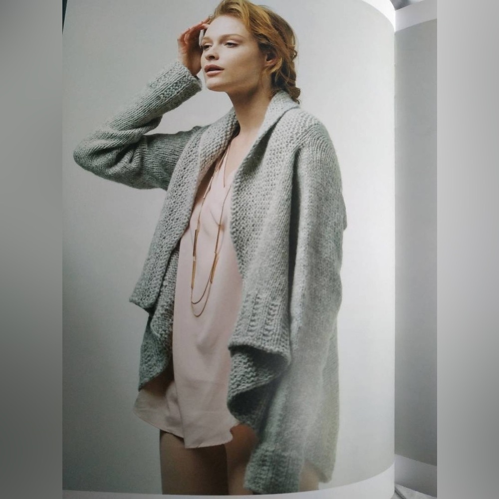 Rick Owens Cashmere and Alpaca F/W  2014 open front cardigan in grey size M
